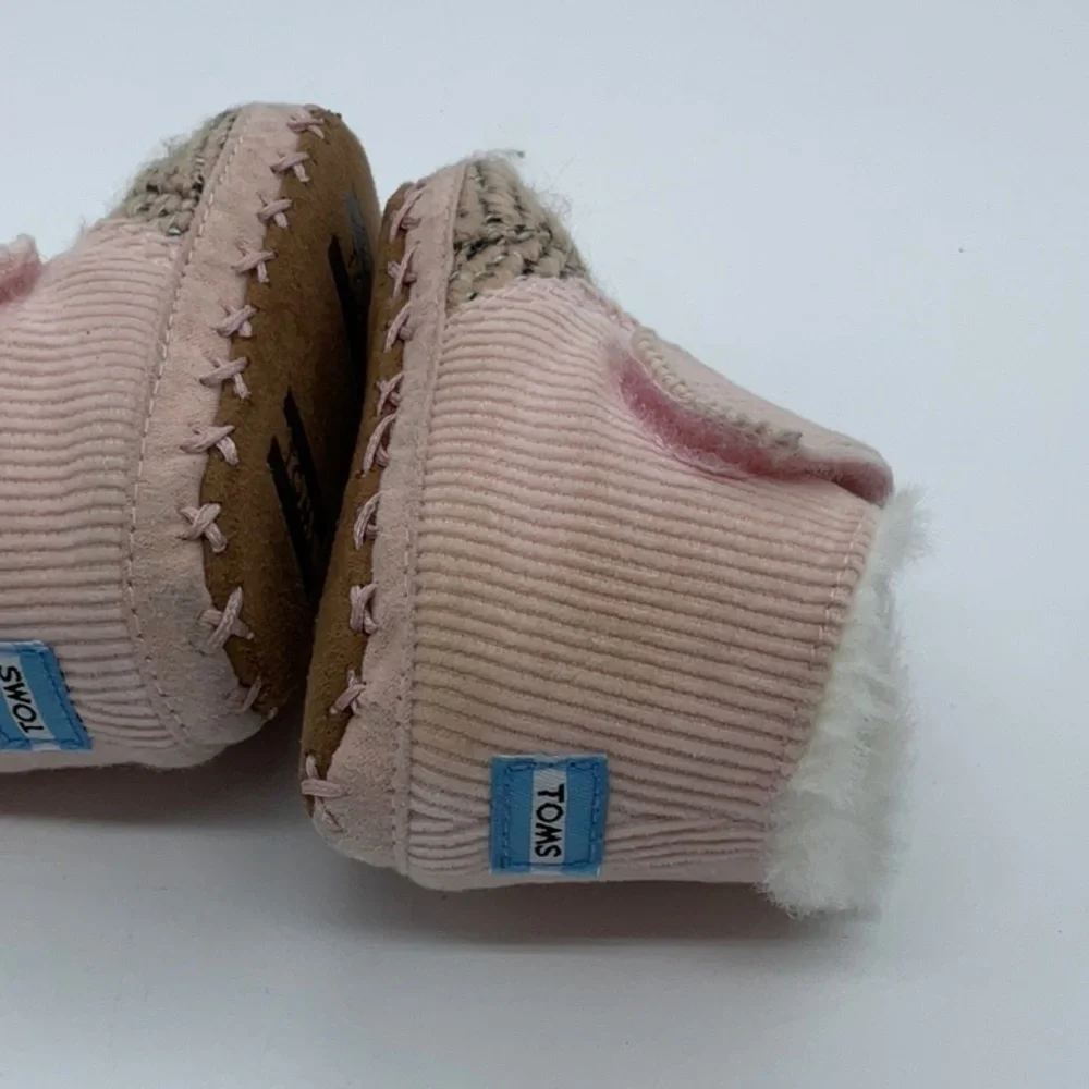 Toms Cuna Pink Corduroy Tweed Tiny 2